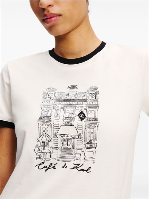 T-shirt donna maniche corte Karl Lagerfeld | A2W17087B09
